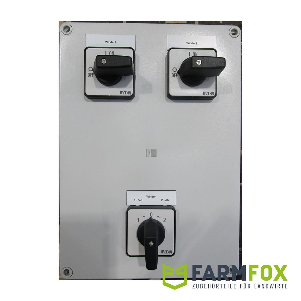 Windensteuerung für 2 Elektrowinden mit Ein/Aus Schalter, einem Wendeschalter