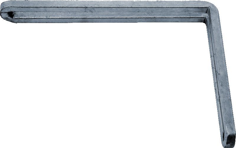 Wandkonsole mit Strebe 350 x 250 mm Material: Stahl verzinkt