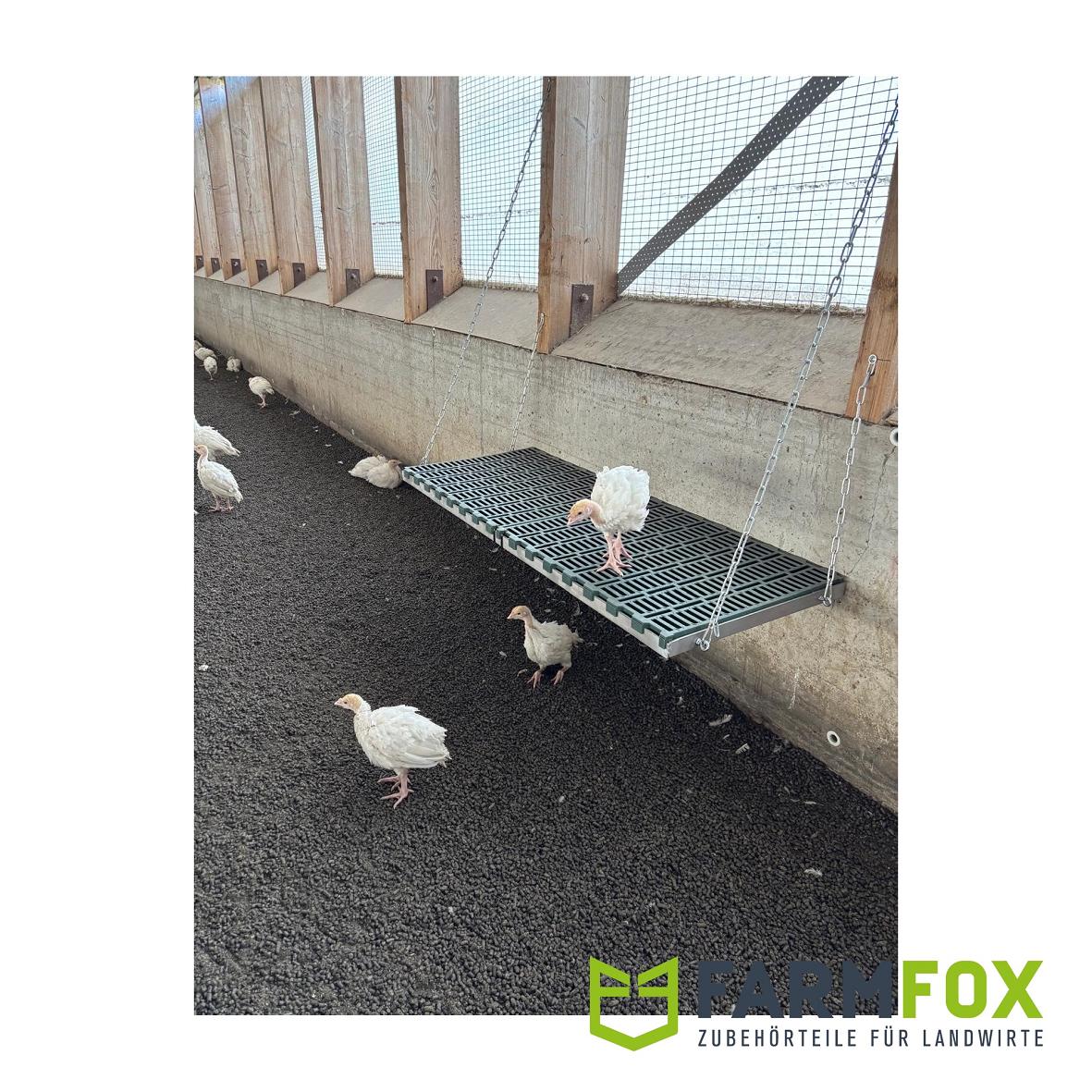 Premium Sitzerhöhung für Puten - 0,96m² Tragfähigkeit: bis 90 kg/m² 600 x 1600mm