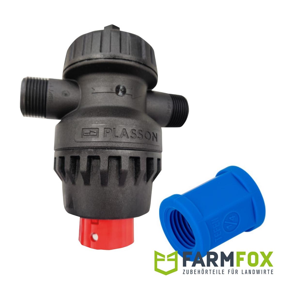 PLASSON Druckminderer 1" Material: PP, GFK und Edelstahl