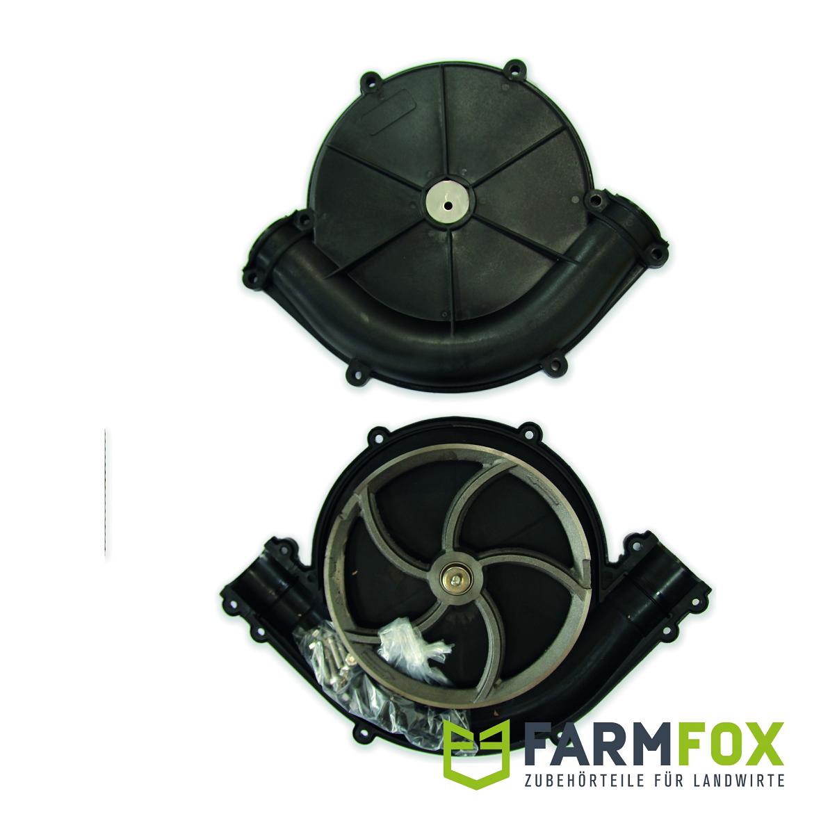 Umlenkecke mit Kunststoffgehäuse und Gussumlenkrad für 60 mm Rohr schwarz