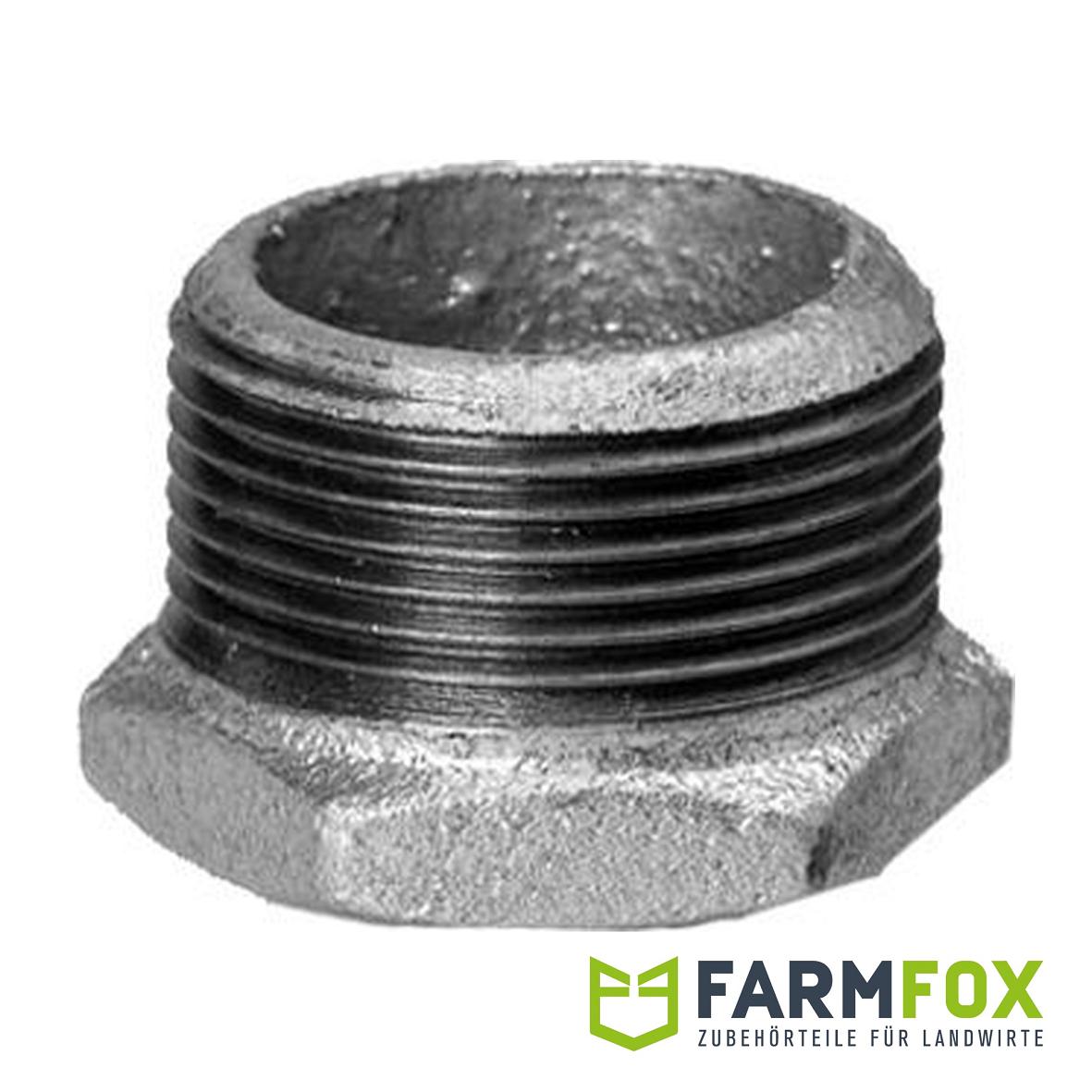 Reduzierstück (verzinkt) 3/4" x 1/2" (Außengewinde x Innengewinde)